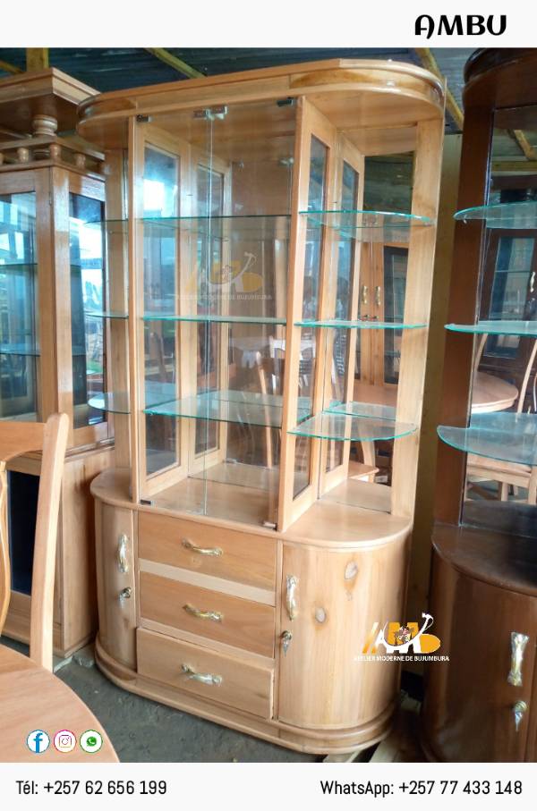Vitrine de salon RONDE (1.20m).