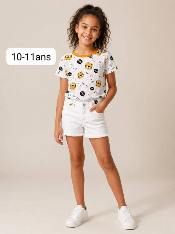 Short et t-shirt pour enfant de 10-11ans(friperie)