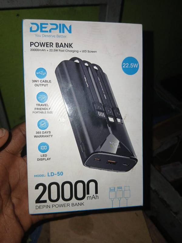 DEPIN LD-50 Power Bank 20000mAh 22.5W – Neuve