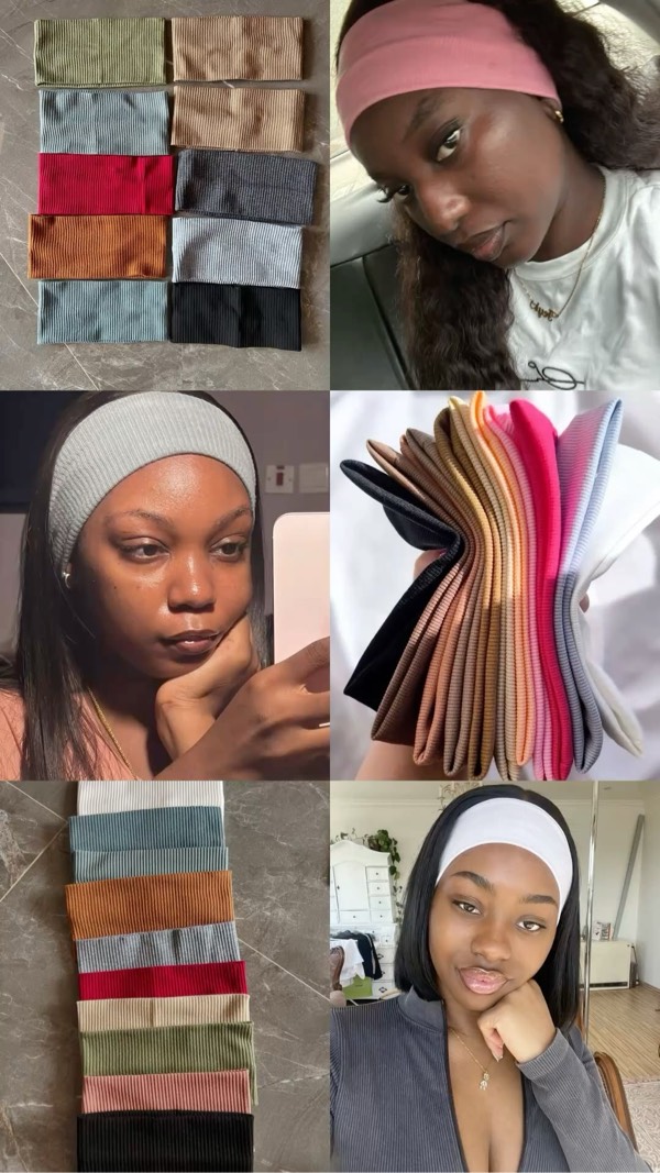 Head band en tissu côtelé