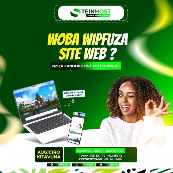 SteinHost : Turakora #Siteweb nziza hamwe  #Application #Ama Designs meza  afatanye n'ubuhinga bugezweho