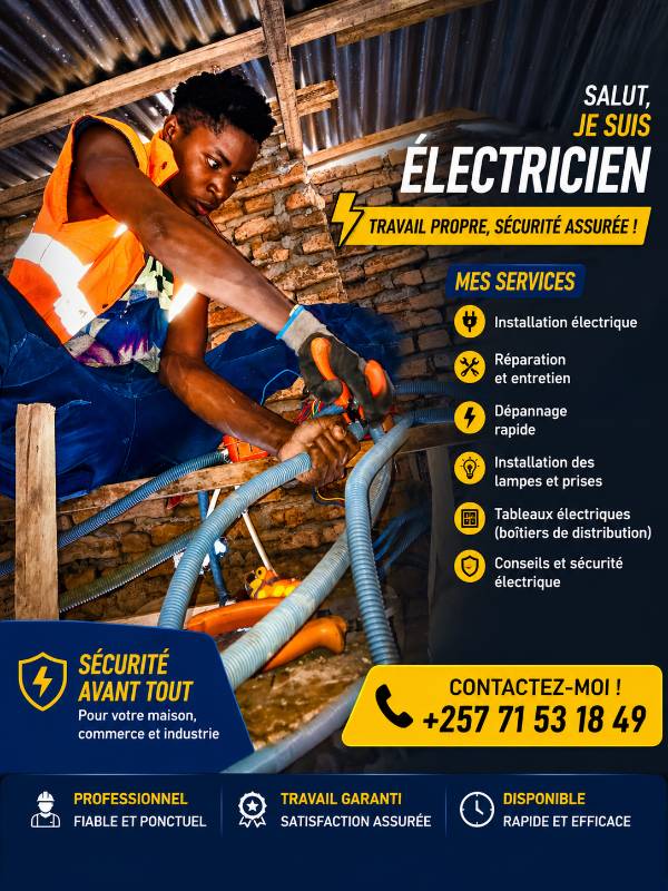 Bienvenue service d'électricité domestique