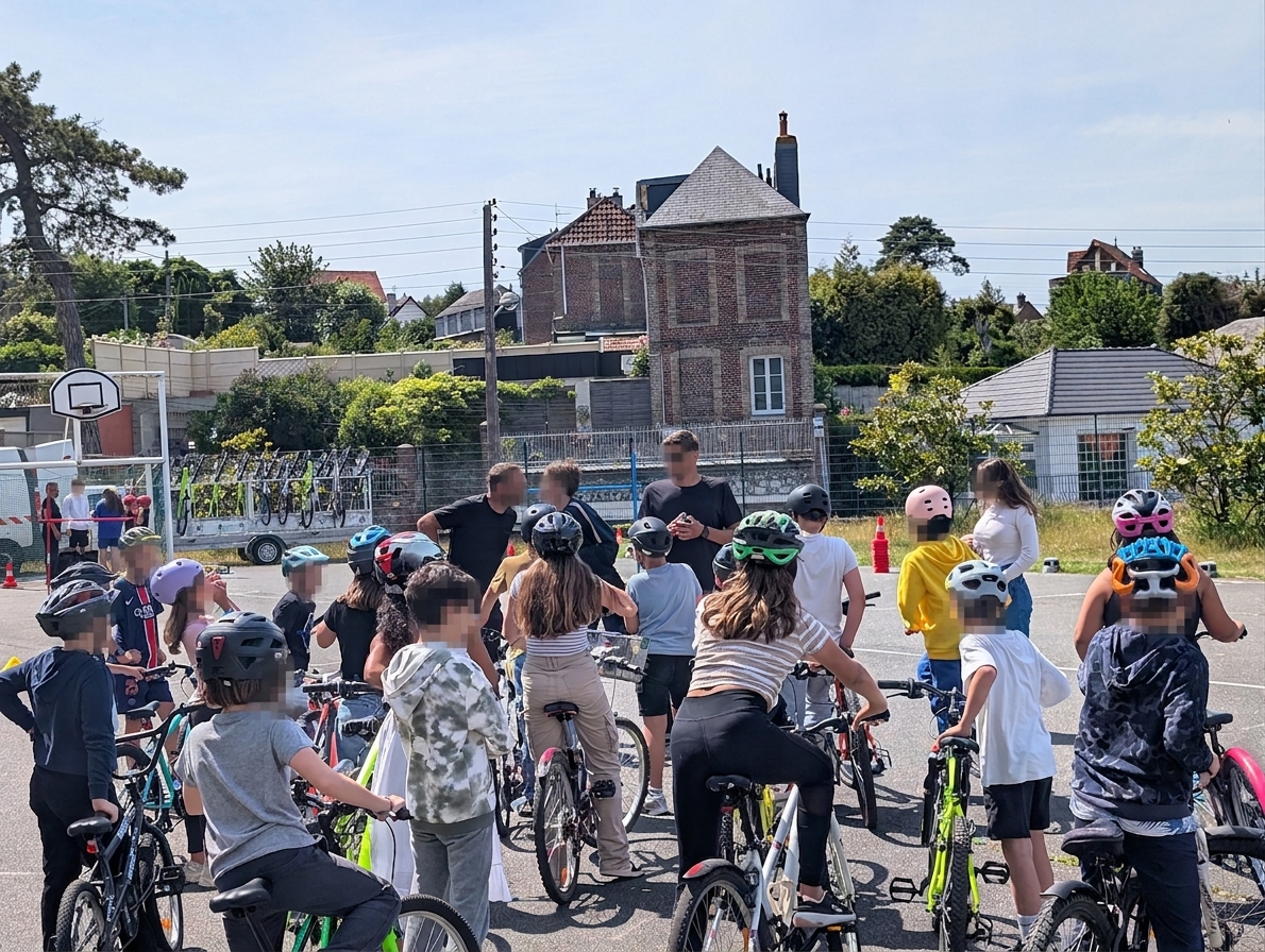 Cours de maniabilité par le Service des Sports de la Ville de Dieppe