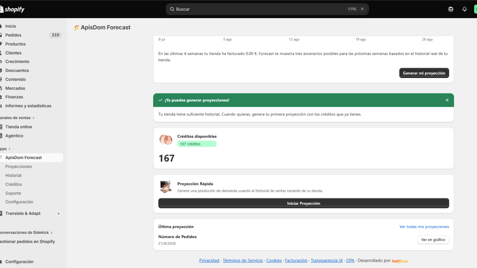 Imagen 2 del proyecto ApisDom Forecast: Forecasting para Shopify con Amazon Chronos-2
