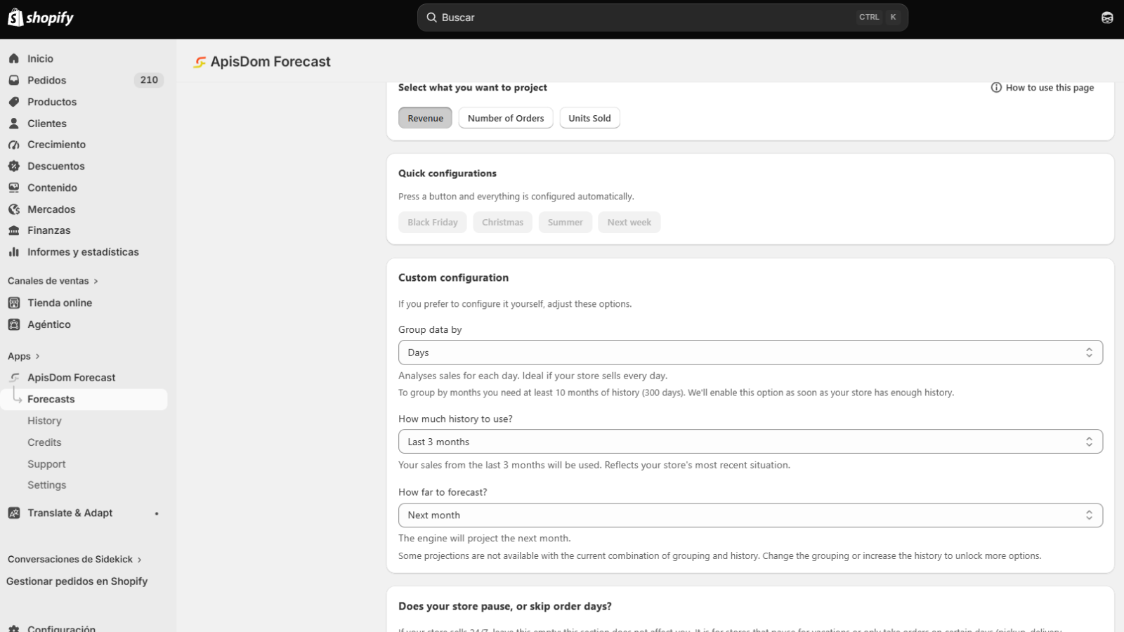 Imagen 3 del proyecto ApisDom Forecast: Forecasting para Shopify con Amazon Chronos-2