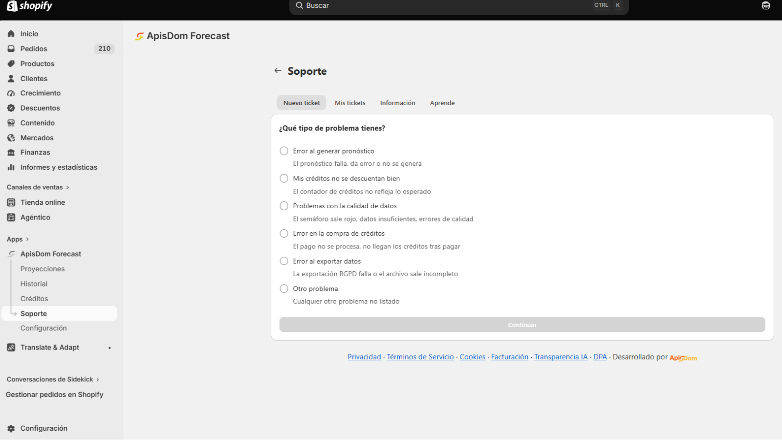 Imagen 4 del proyecto ApisDom Forecast: Forecasting para Shopify con Amazon Chronos-2
