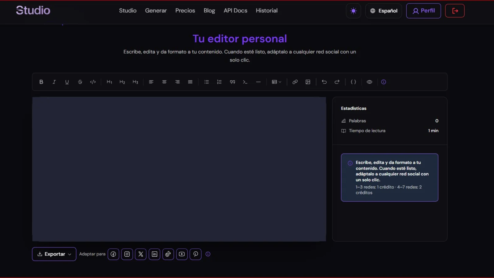 Imagen 2 del proyecto ApisDom Studio: Plataforma SaaS con Next.js 16, FastAPI y Claude Sonnet
