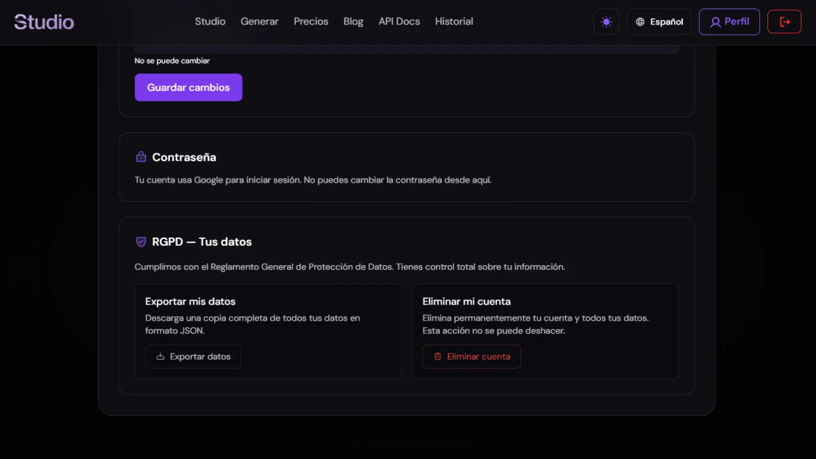 Imagen 8 del proyecto ApisDom Studio: Plataforma SaaS con Next.js 16, FastAPI y Claude Sonnet