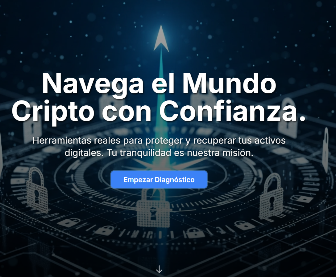Imagen 2 del proyecto Brújula Cripto: Plataforma de Seguridad y Recuperación de Criptoactivos