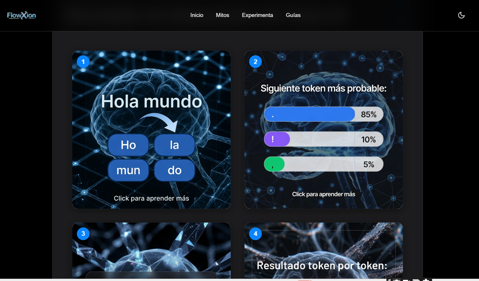 Imagen 1 del proyecto FlowXion - Plataforma Educativa de IA