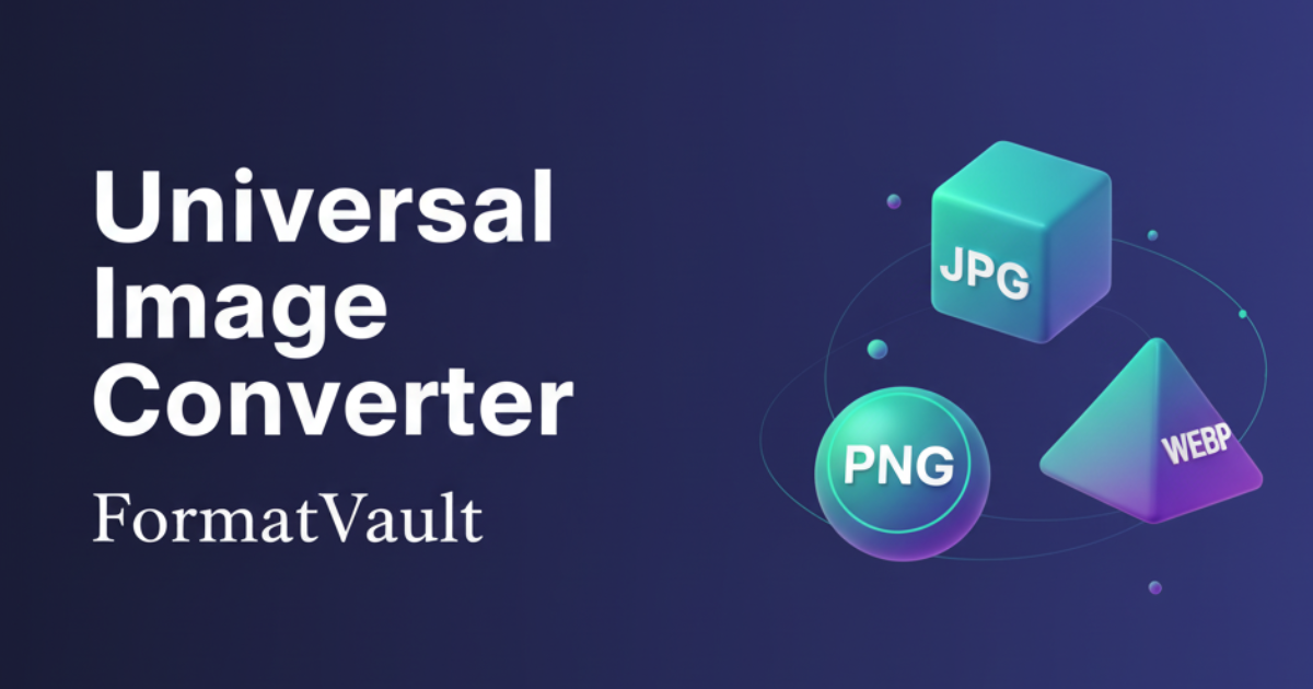 Imagen 1 del proyecto FormatVault - Conversor Universal de Imágenes