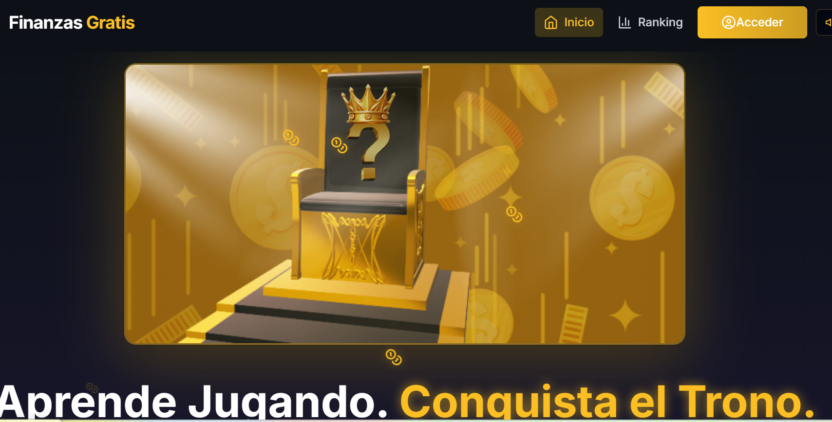 Imagen del proyecto Finanzas Gratis - Gamificación Financiera con IA