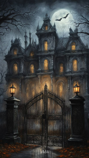 # Haunted old mansion