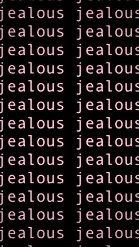 Jealousy