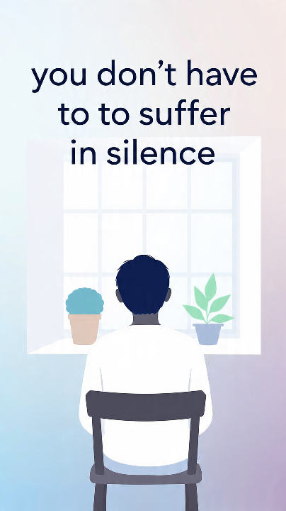 You  don't  have to  suffer  in silence