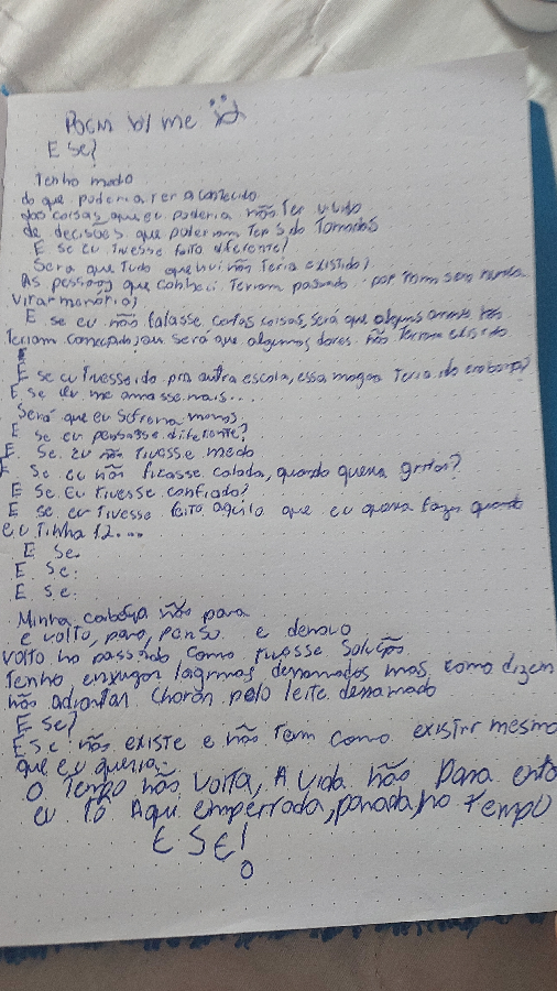 poema e se