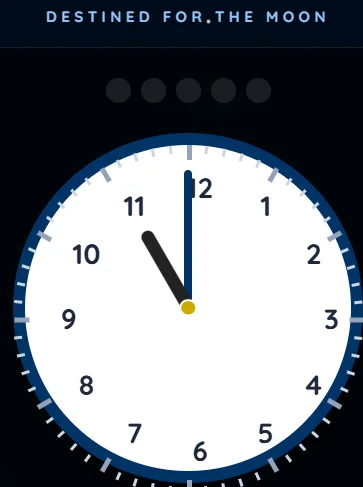 Solar Mission: Telling Time to the 5 minute interval