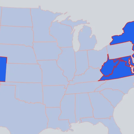 US Map Quiz with One Switch