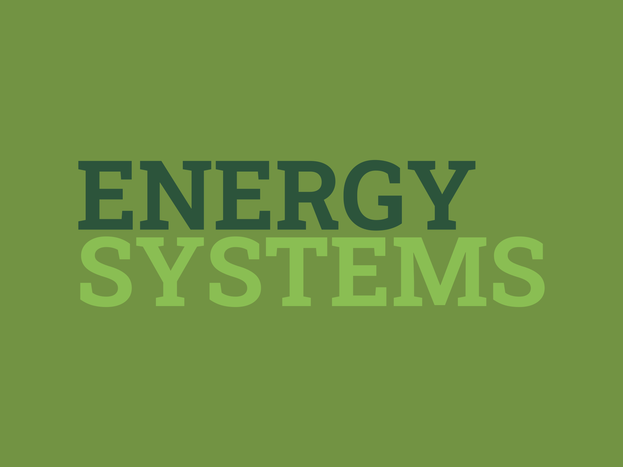 Energy Systems