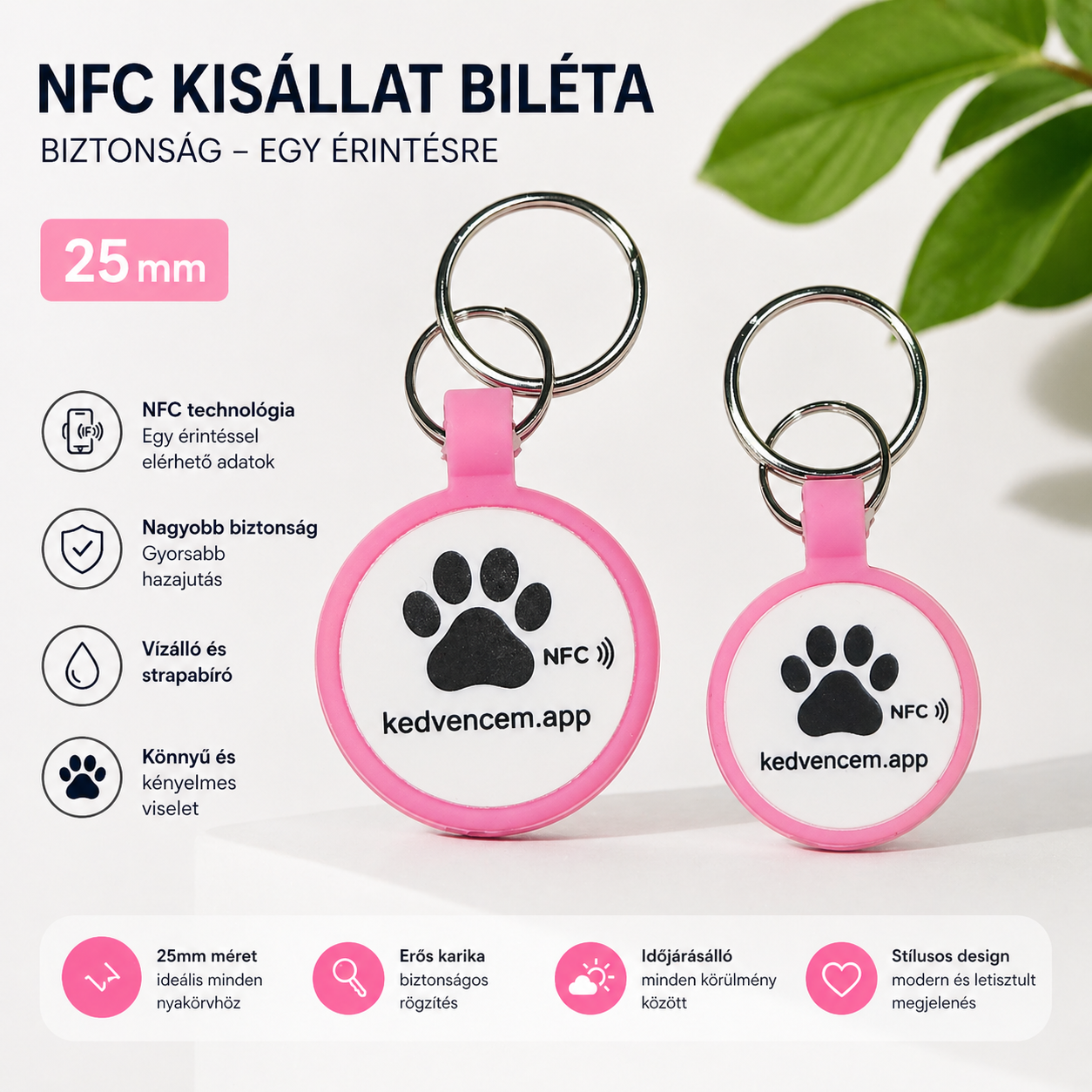 NFC Biléta - Pink (Kicsi)