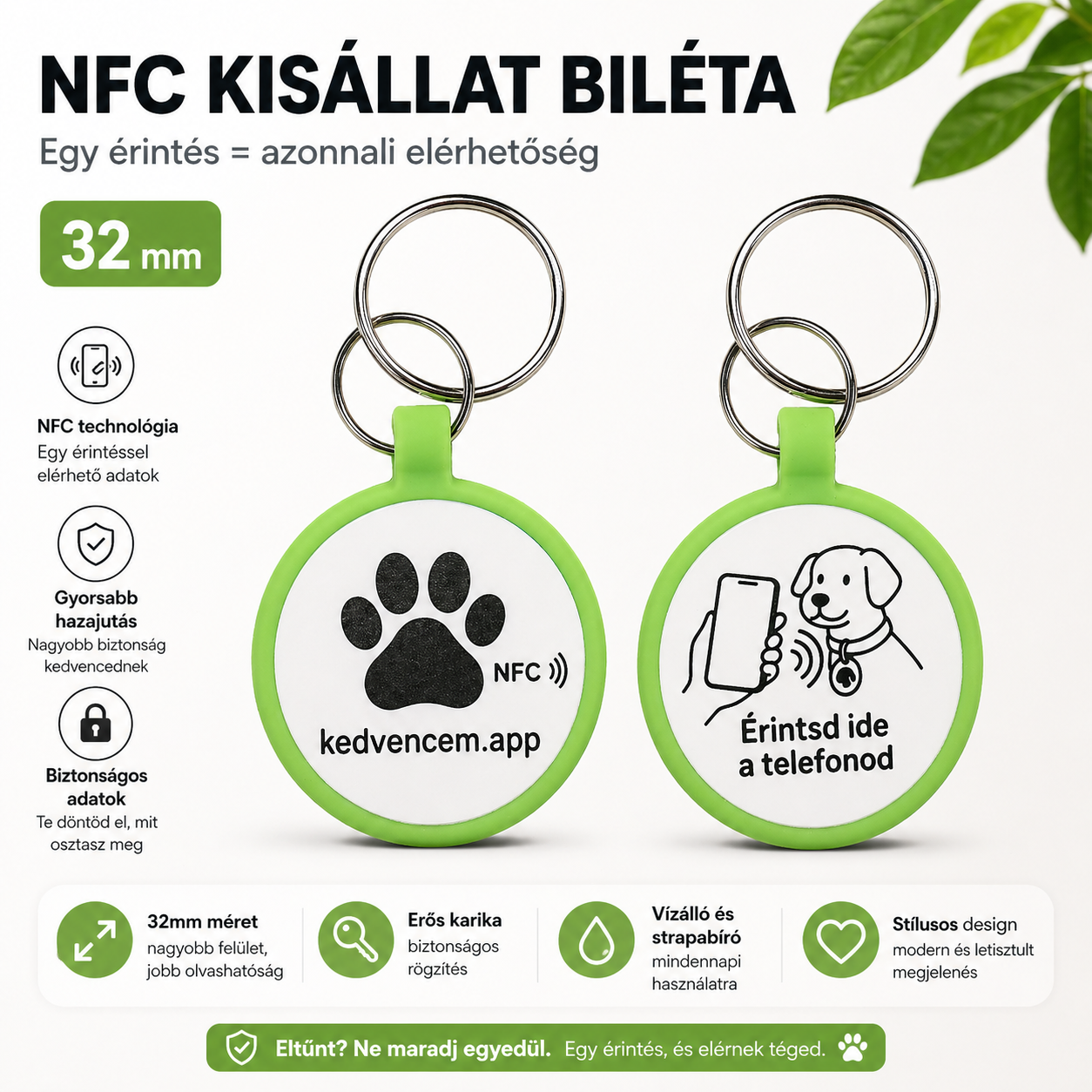 NFC Biléta - Zöld (Normál