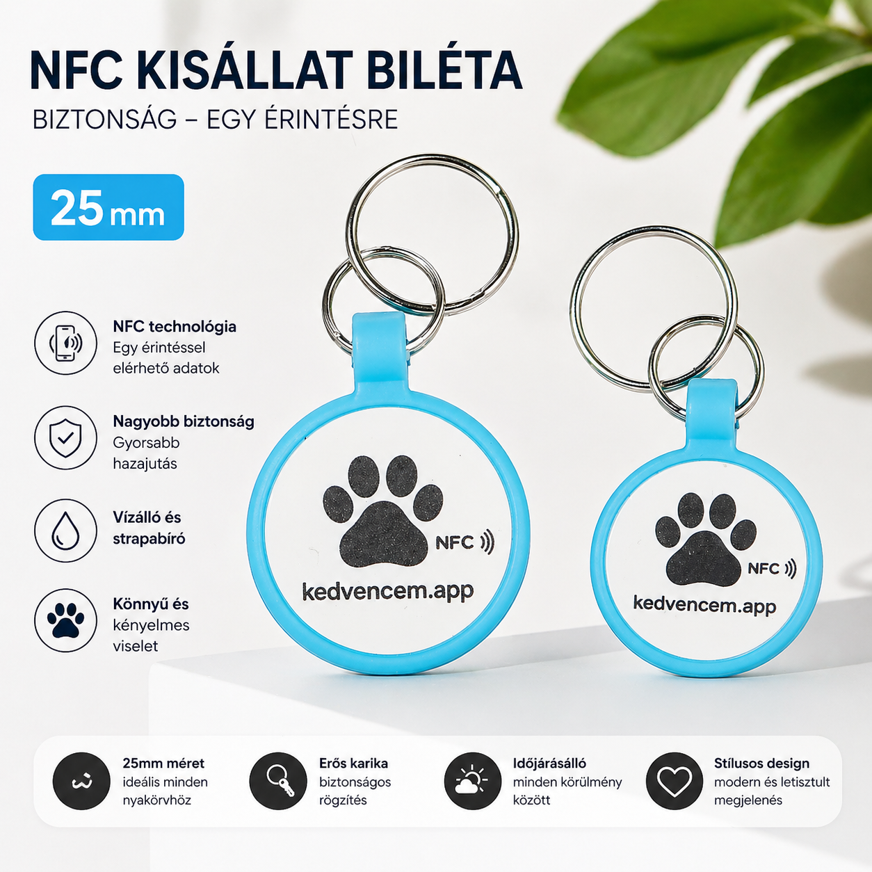 NFC Biléta - Kék (Kicsi)