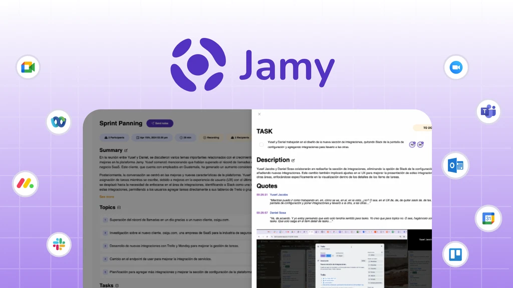 Jamy - Main product screenshot