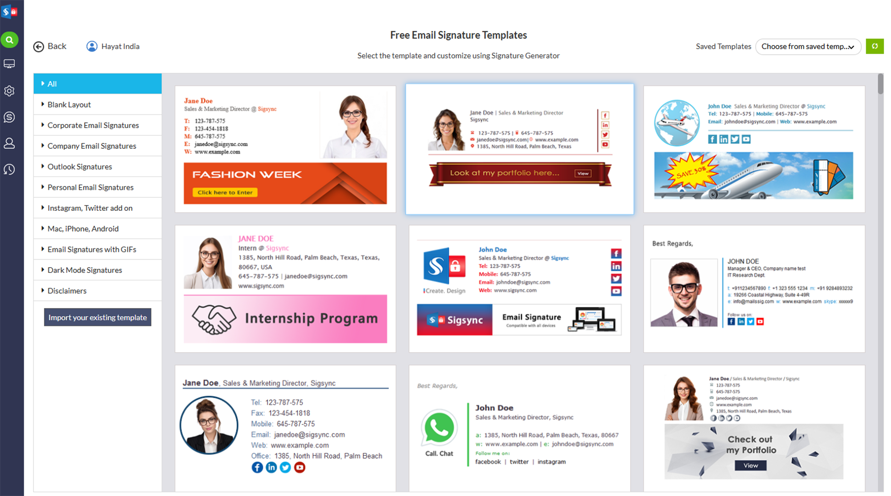 Sigsync Office 365 Email Signatures screenshot 3