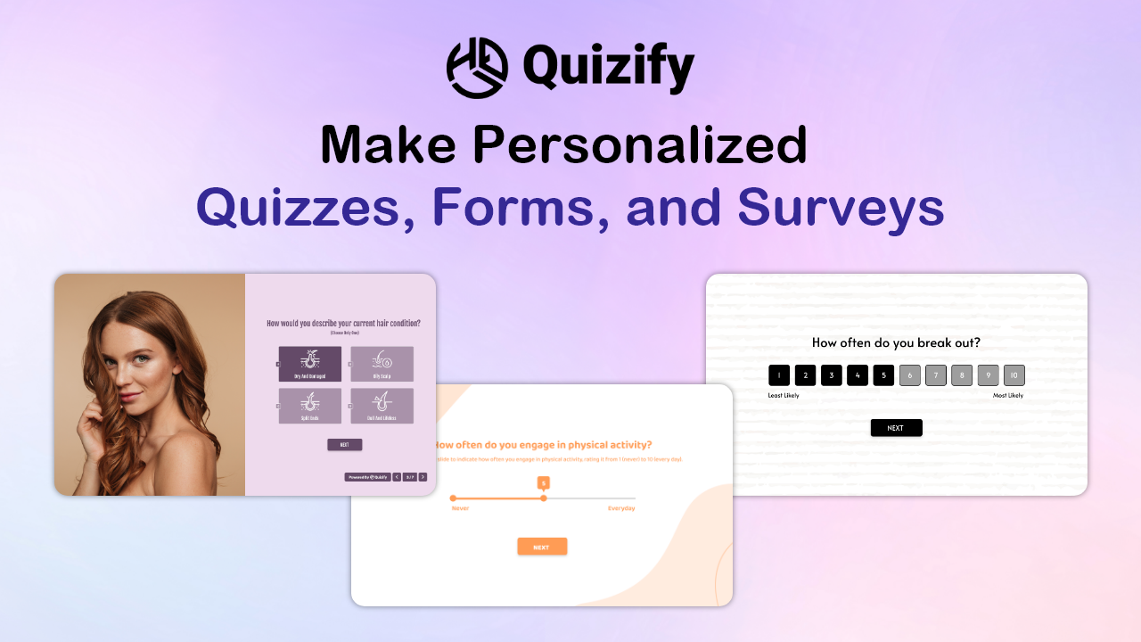 Quizify - Quizzes, Forms & Surveys Builder