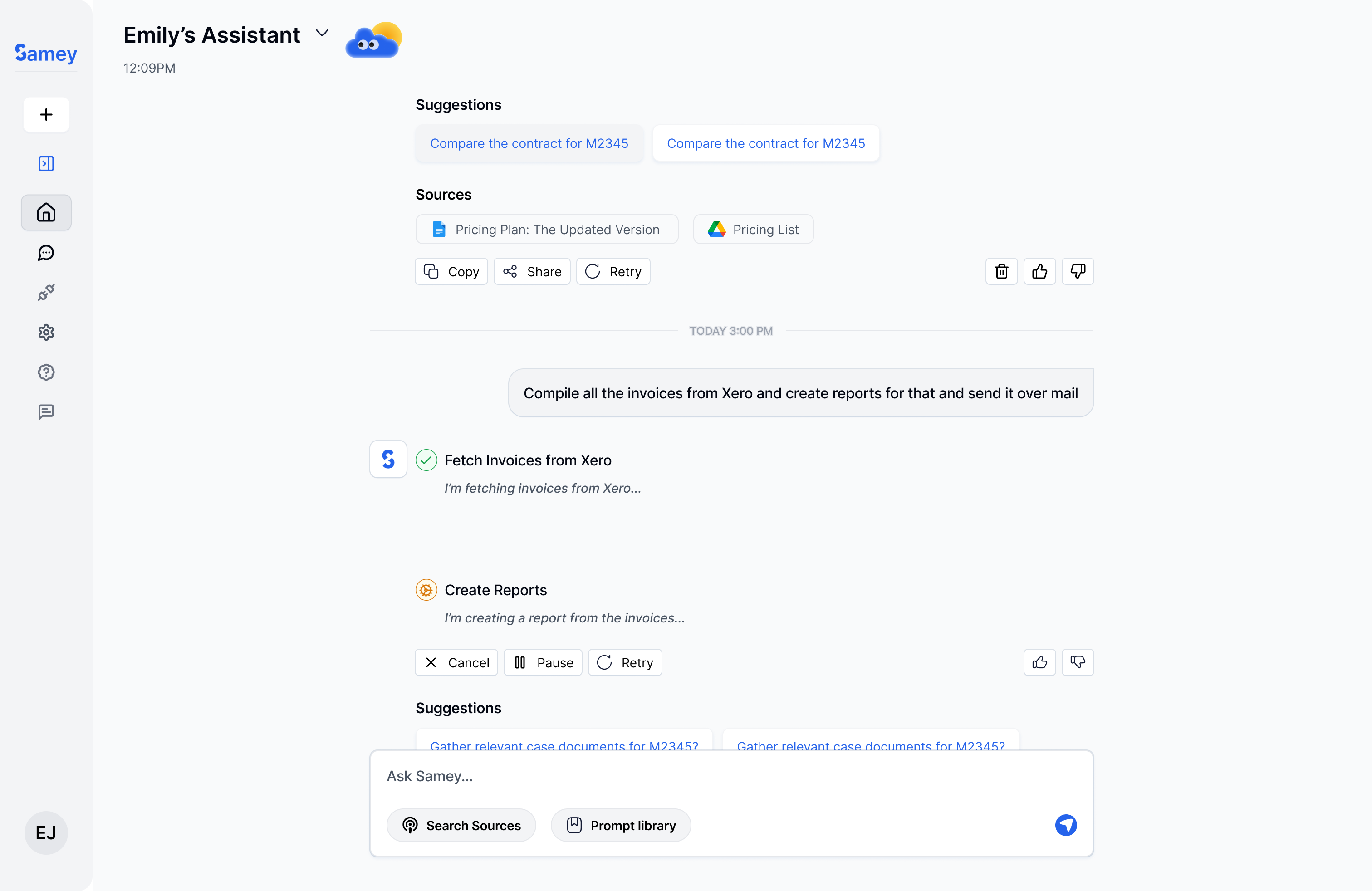 Samey AI – 24/7 AI Assistant for Legal and Accounting Teams screenshot 2
