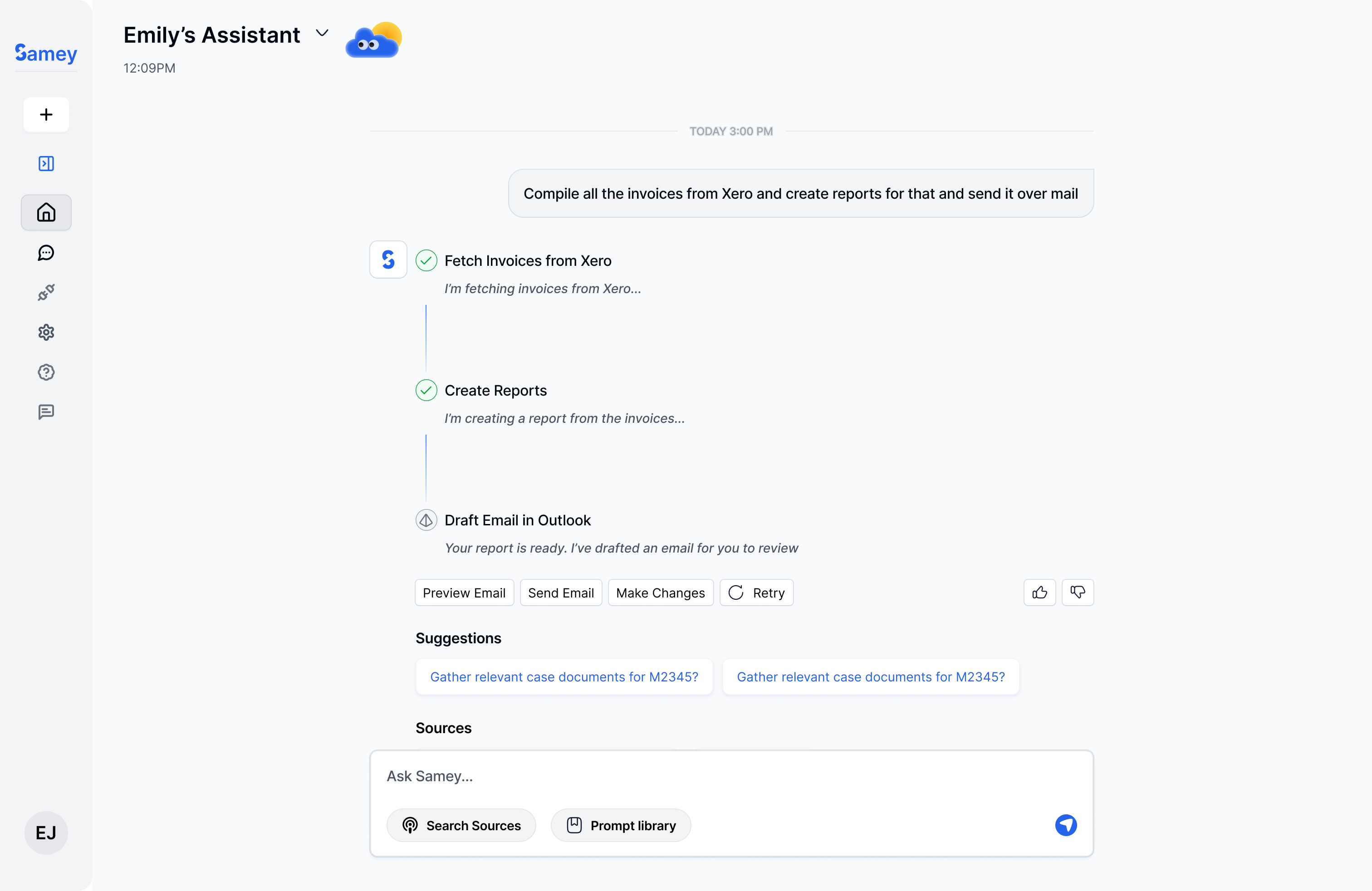 Samey AI – 24/7 AI Assistant for Legal and Accounting Teams screenshot 3