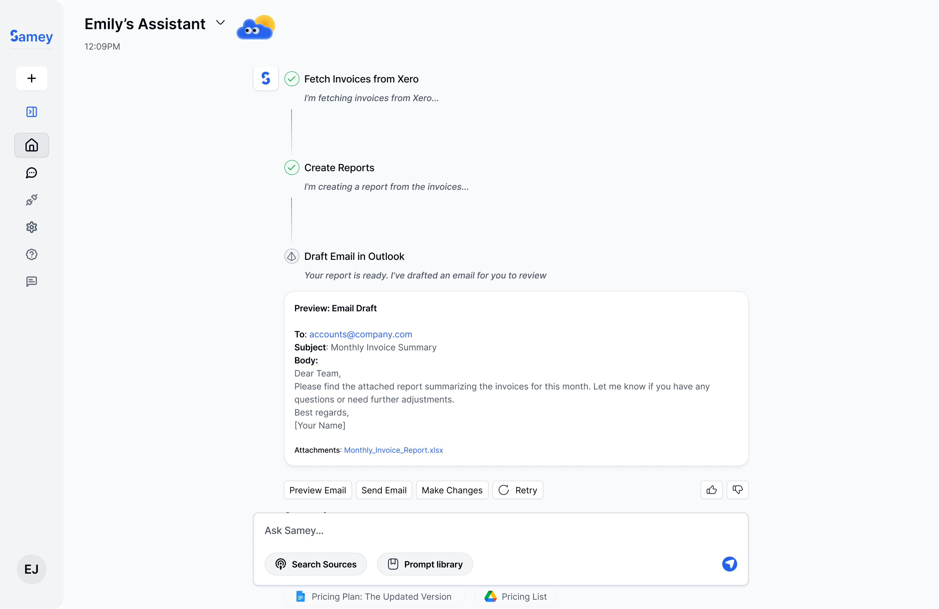 Samey AI – 24/7 AI Assistant for Legal and Accounting Teams screenshot 4