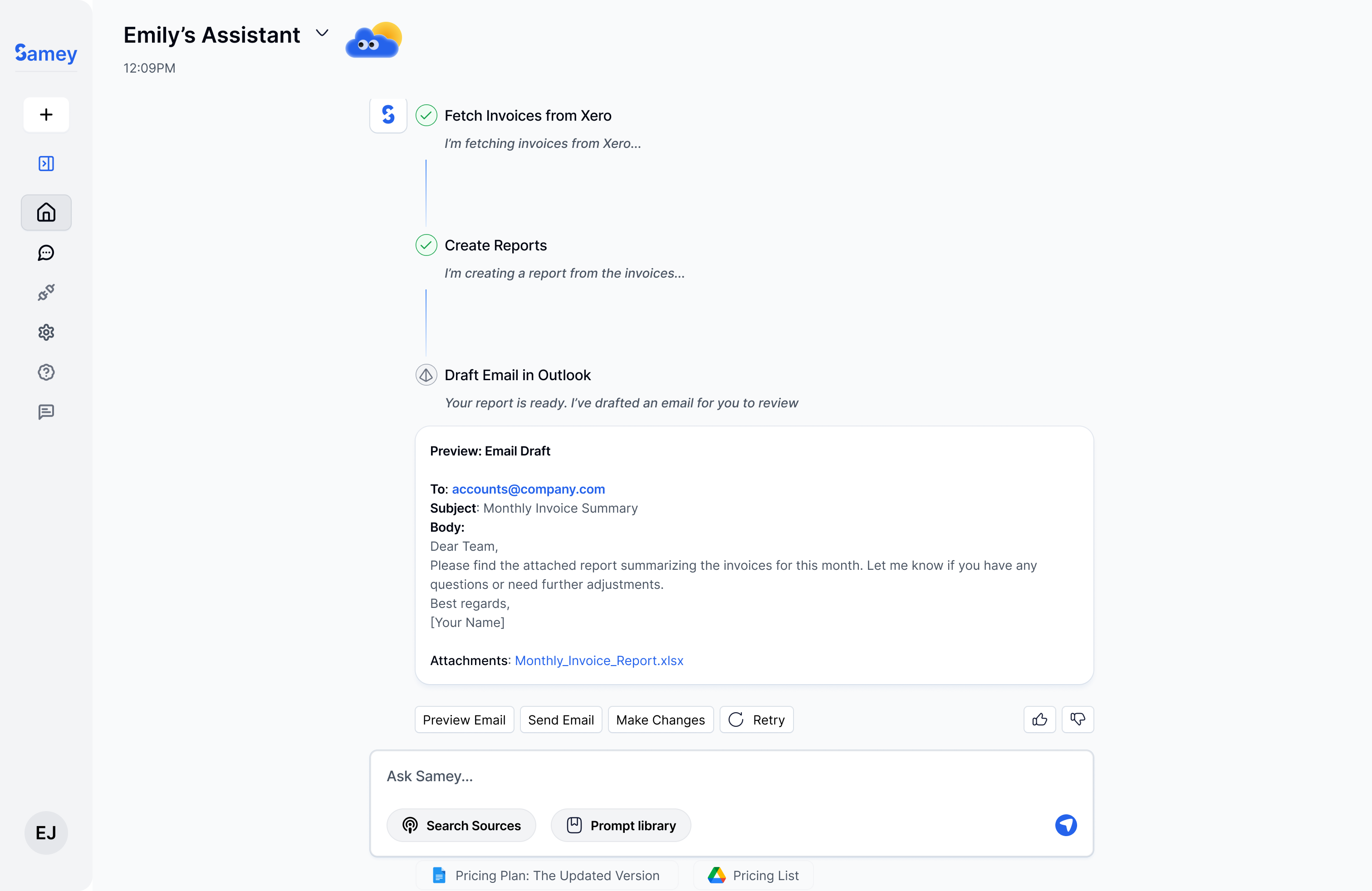 Samey AI – 24/7 AI Assistant for Legal and Accounting Teams screenshot 5