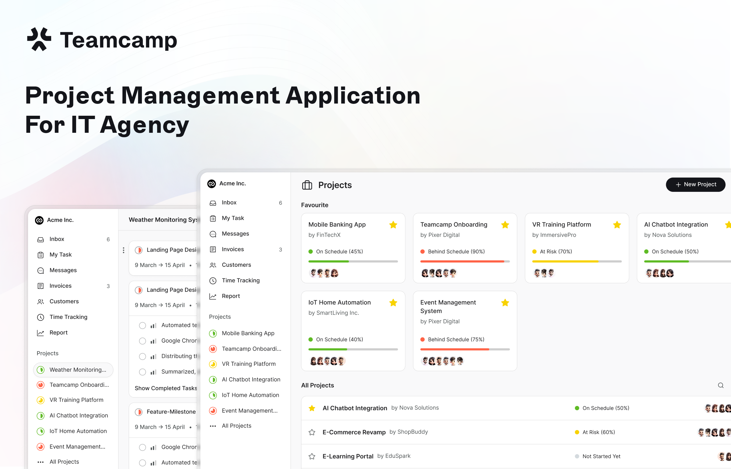 Teamcamp - Main product screenshot