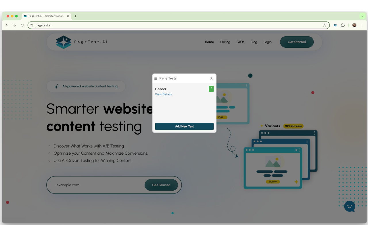 PageTest screenshot 2