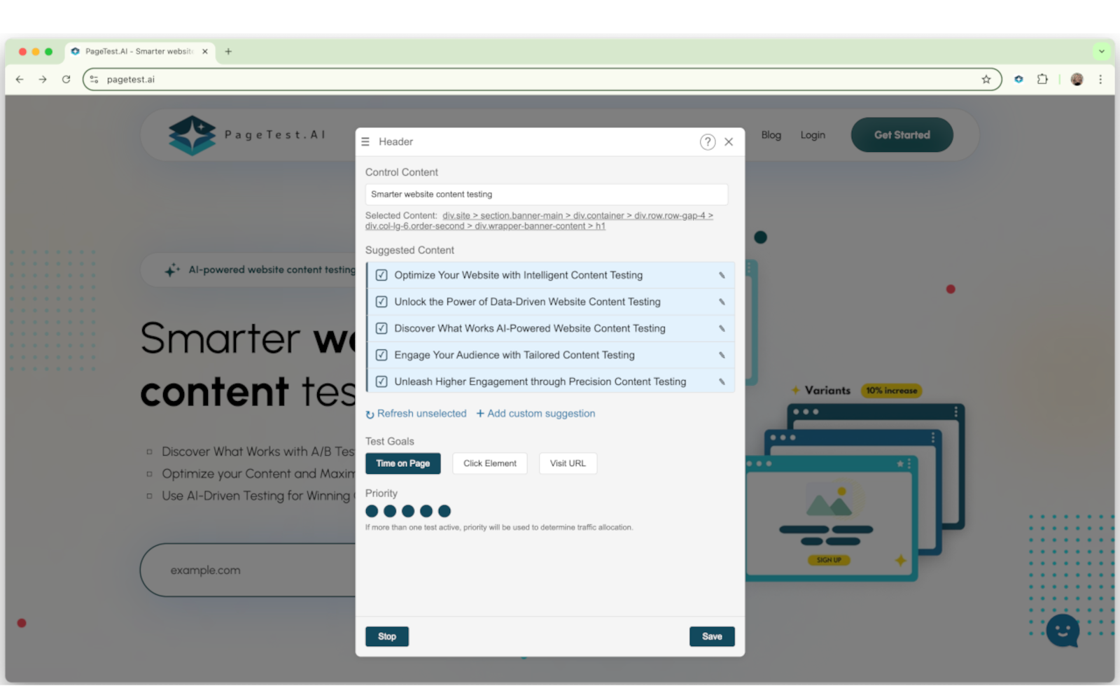 PageTest screenshot 5