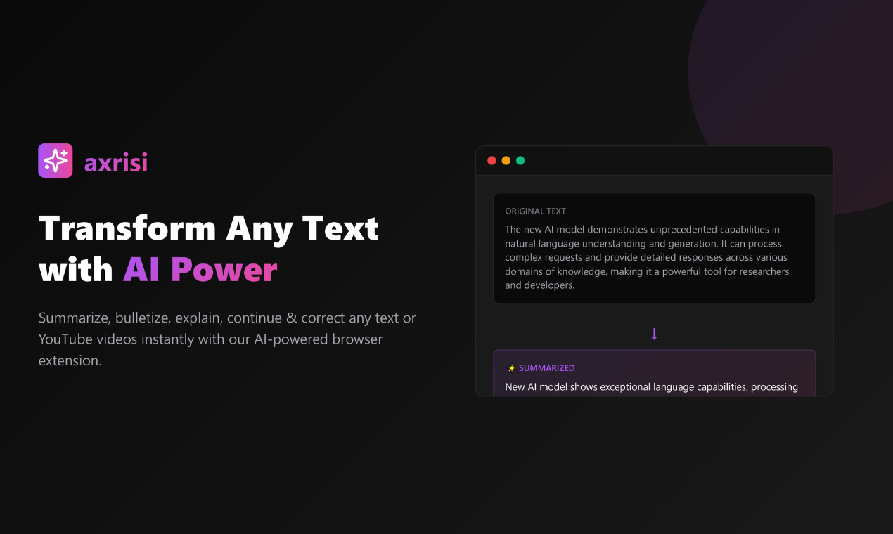 Axrisi - AI Browser Extension screenshot 2