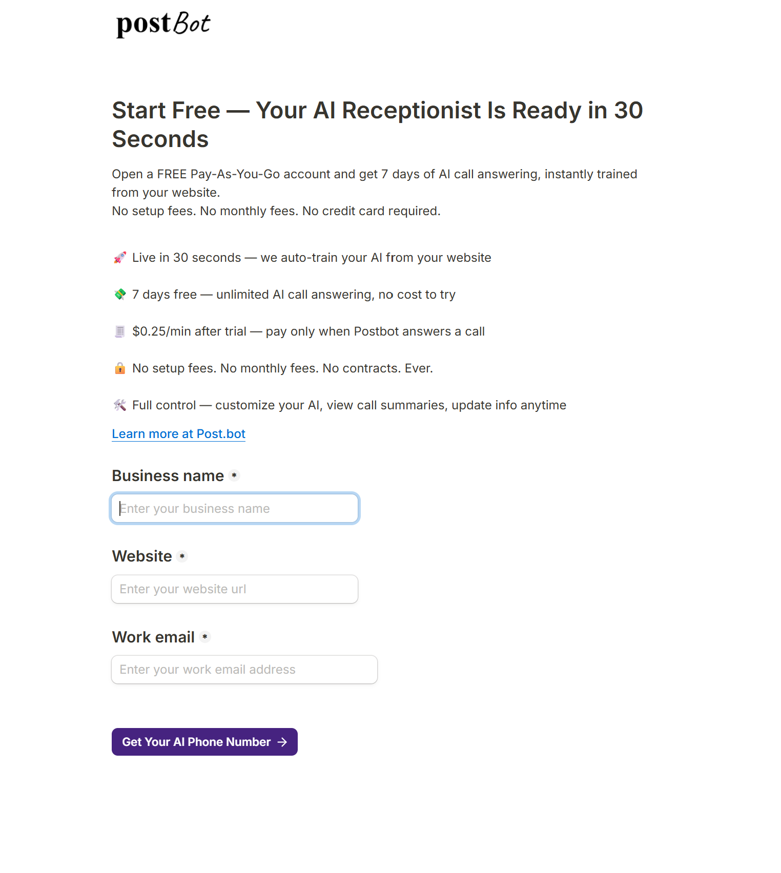 AI Receptionist