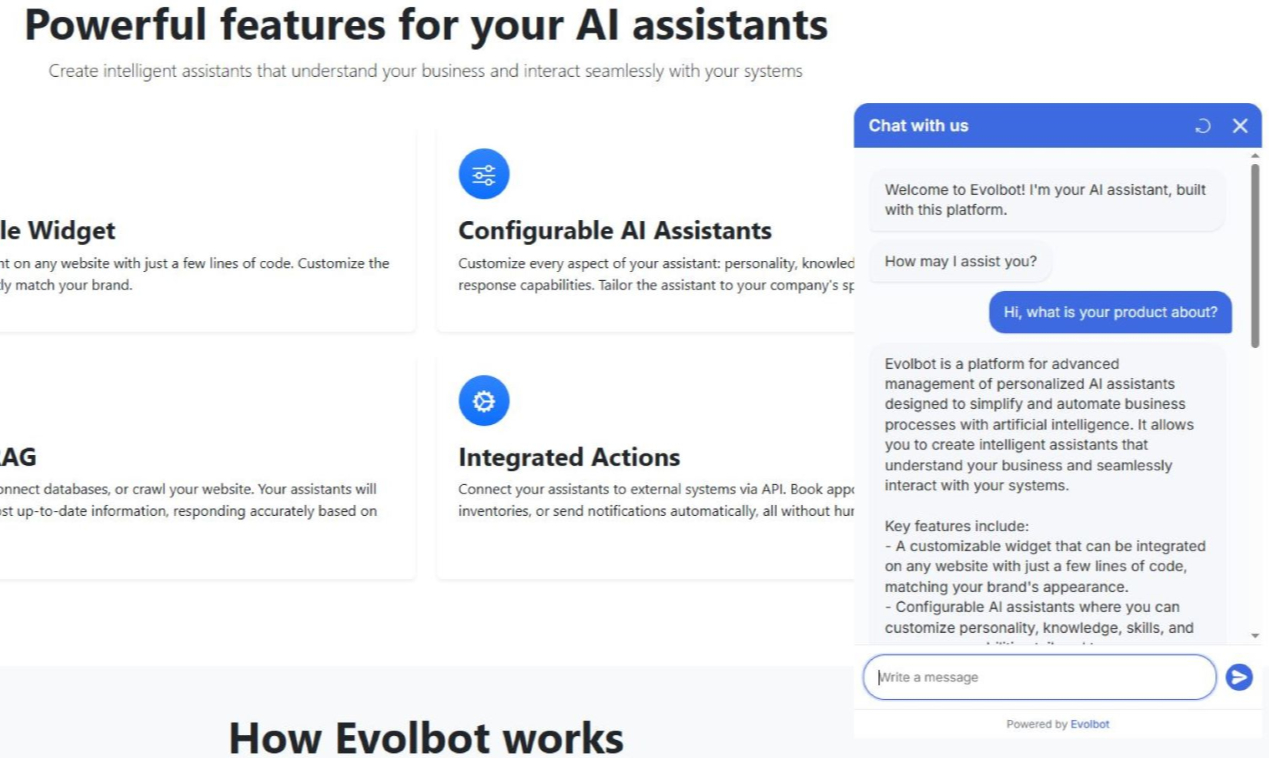 Evolbot - Main product screenshot