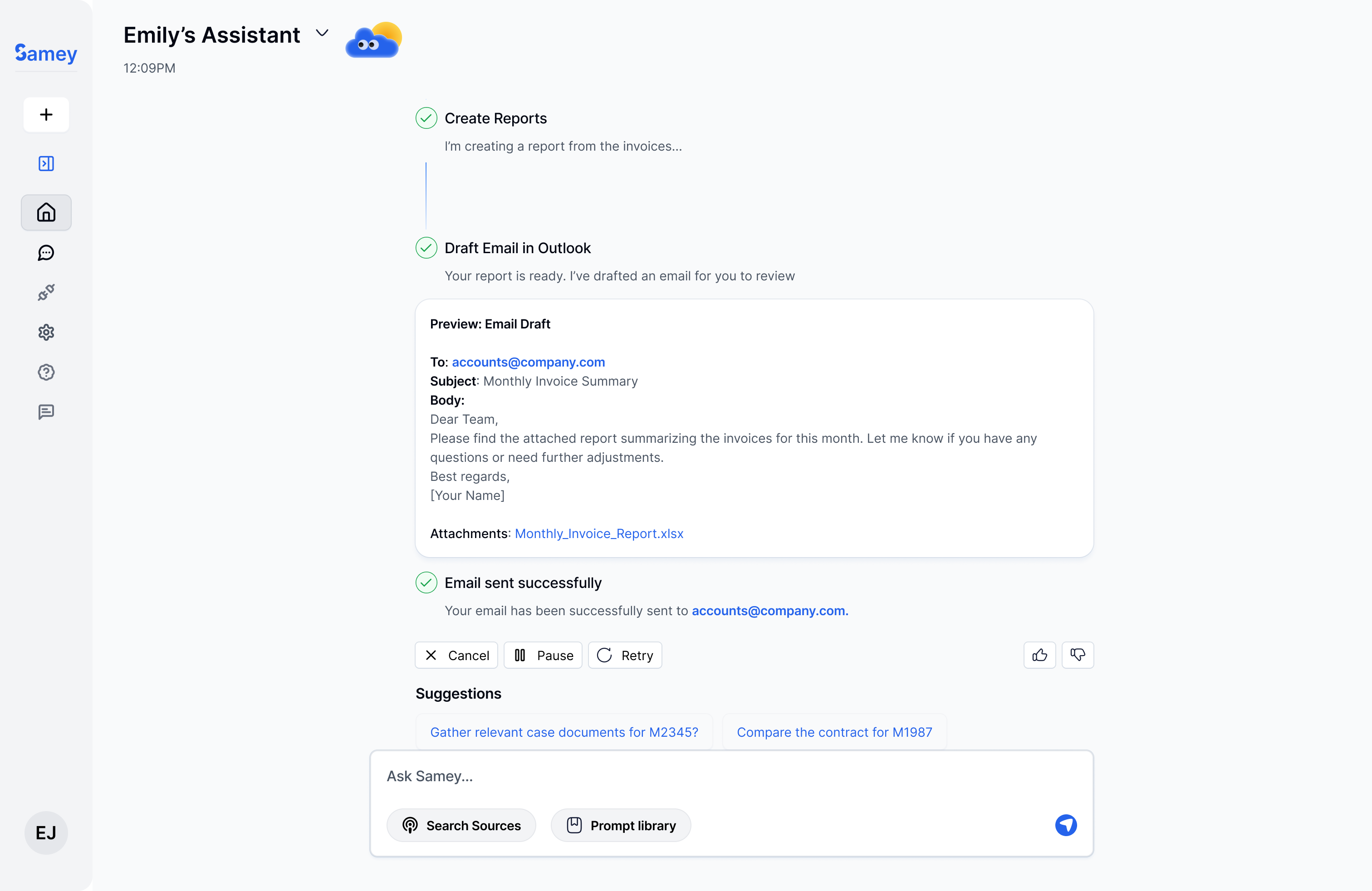 Samey AI – 24/7 AI Assistant for Legal and Accounting Teams screenshot 7