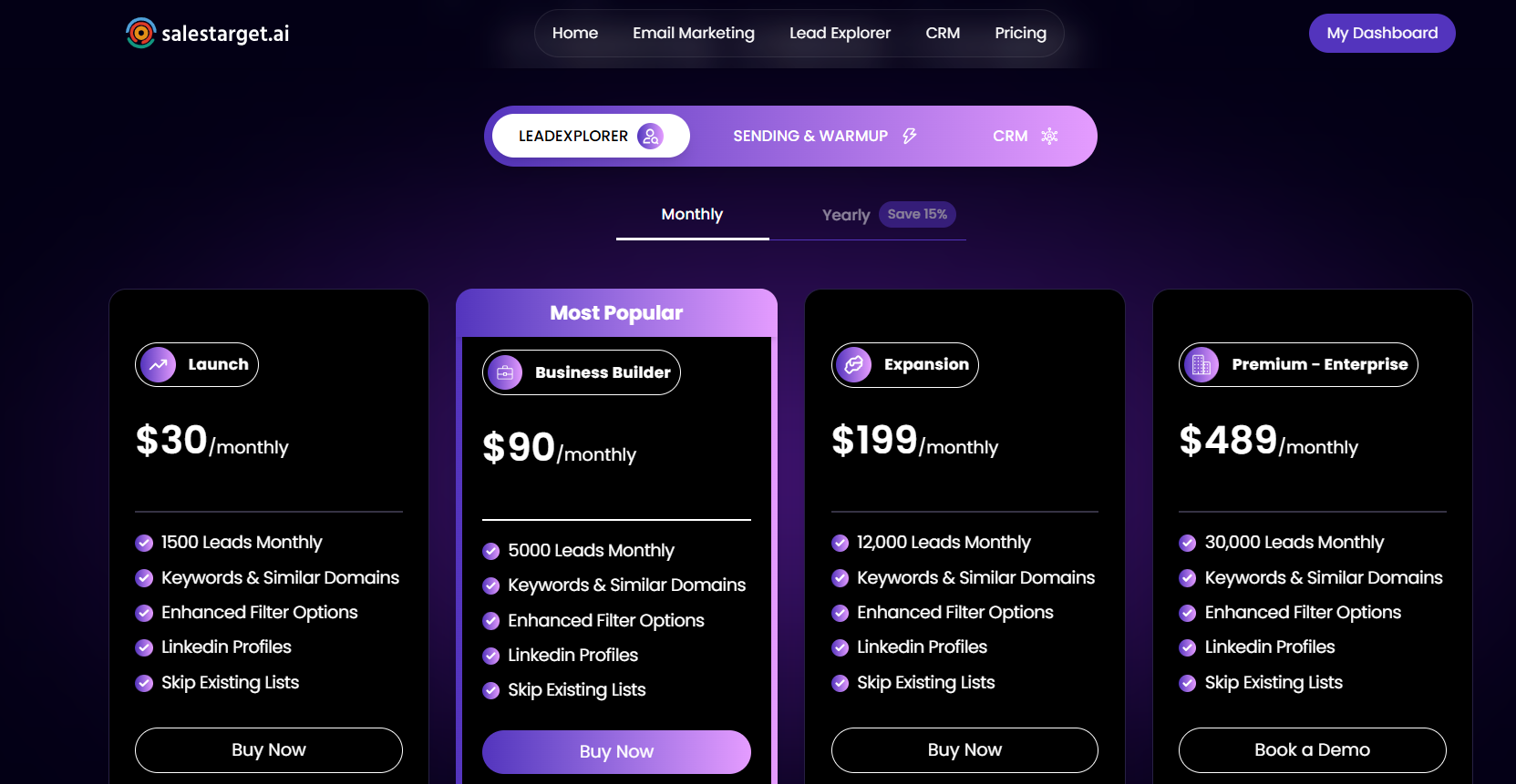 SalesTarget - Main product screenshot