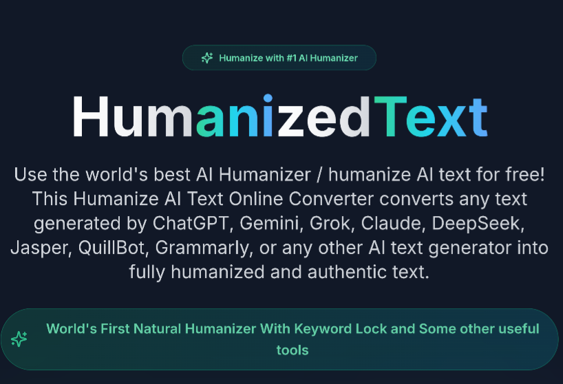 HumanizedText - Main product screenshot