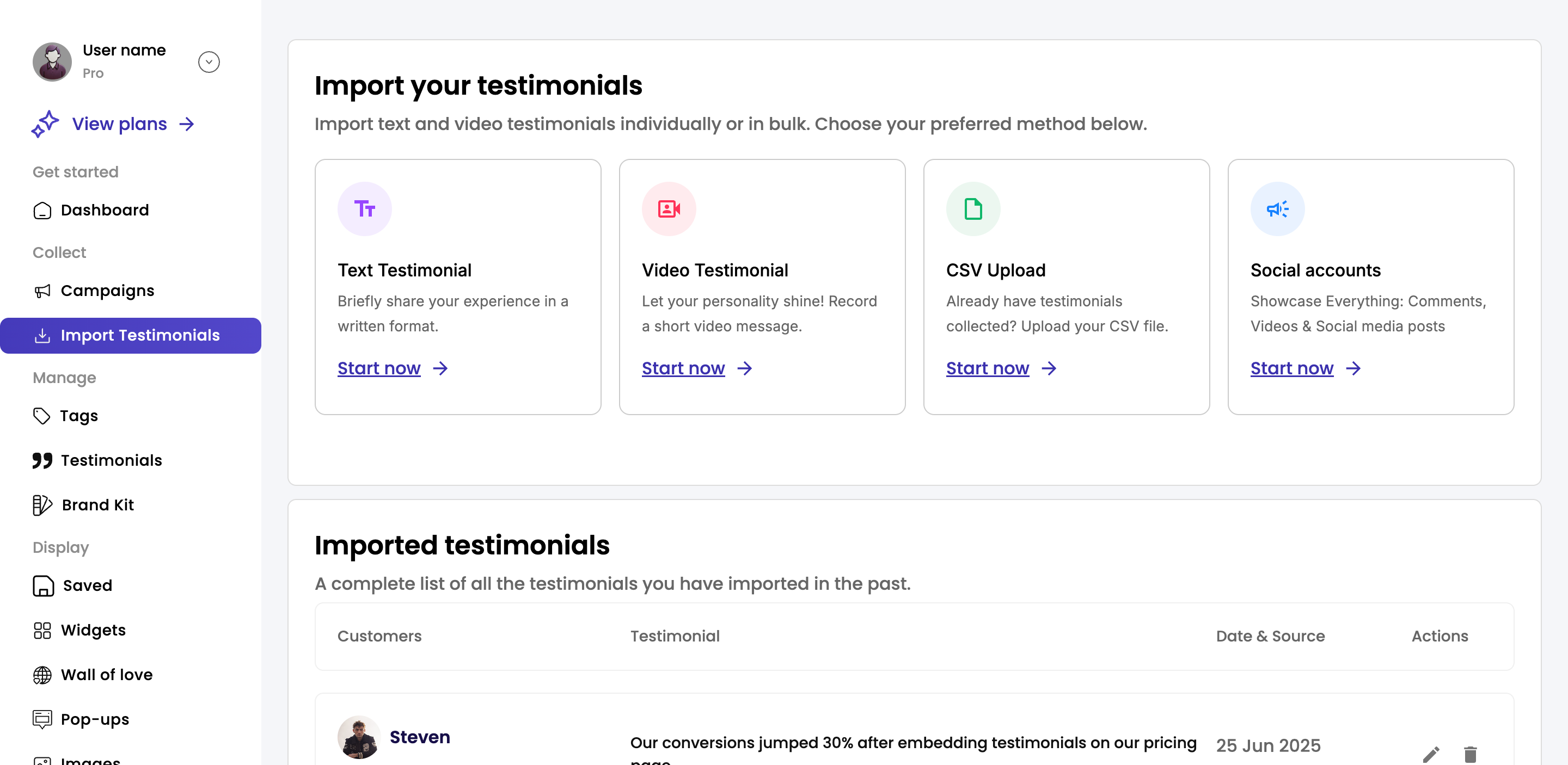 99testimonials screenshot 2
