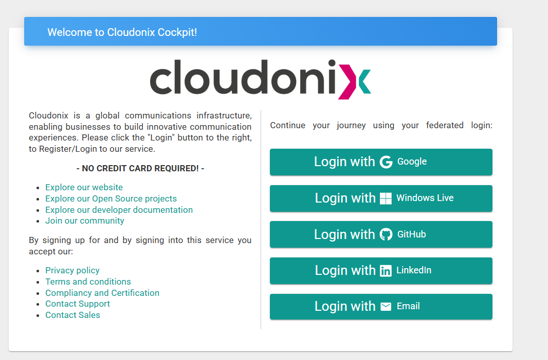 Cloudonix communications orchestration for agentic voice   - Main product screenshot