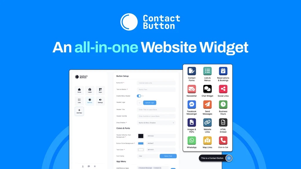 Contact Button - Main product screenshot