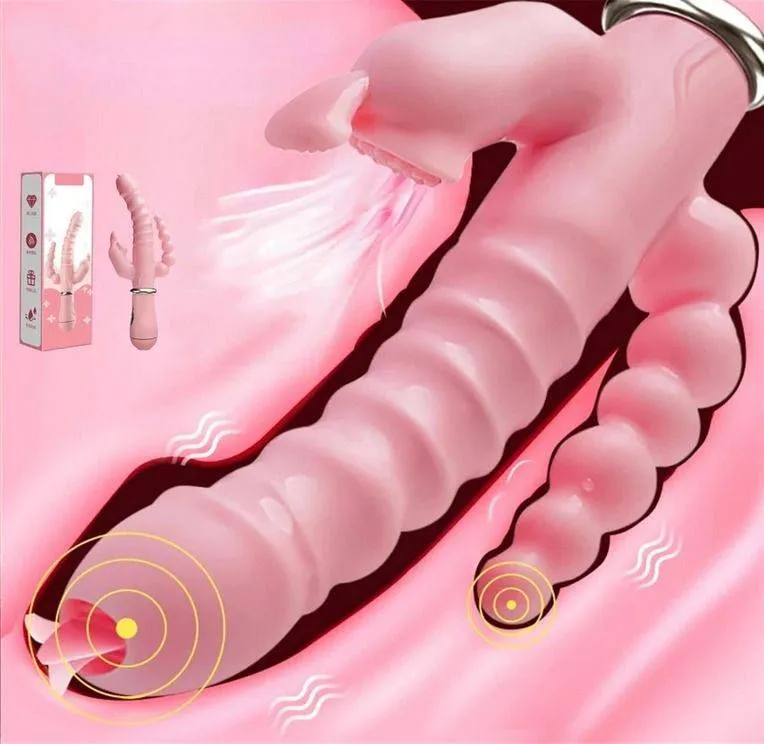 VIBRADOR POTENTE PARA PUNTO G TIPO CONEJO 3 EN 1 en Costa Rica