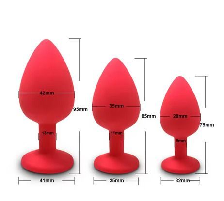 PLUG ANAL SILICONA CON JOYA