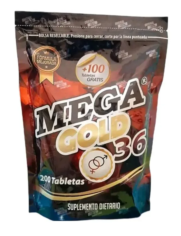 MEGAGOLD 36 BOLSA 100 CAPS.