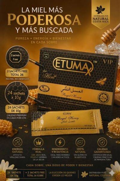 MIEL ROYAL HONEY CAJA DE 26 ETUMAX en Costa Rica