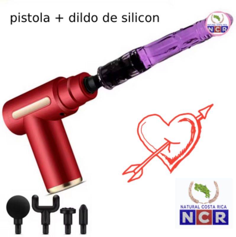 MASAJEADOR PISTOLA DILDO MASTURBADOR